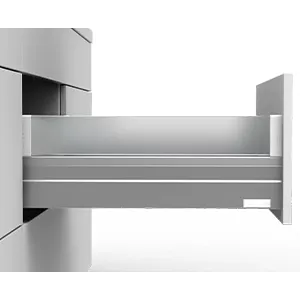 Alphabox Clear Glass Side Panel 500 mm Grey - 1279749169003